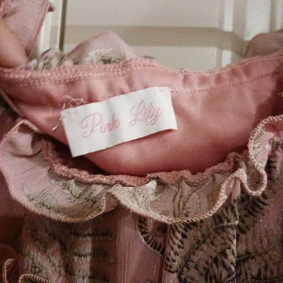 Pink with ruffle dress - Picture 2 of 2